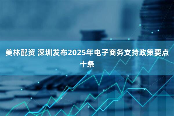美林配资 深圳发布2025年电子商务支持政策要点十条