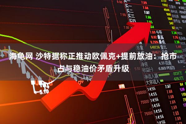 海龟网 沙特据称正推动欧佩克+提前放油：抢市占与稳油价矛盾升级