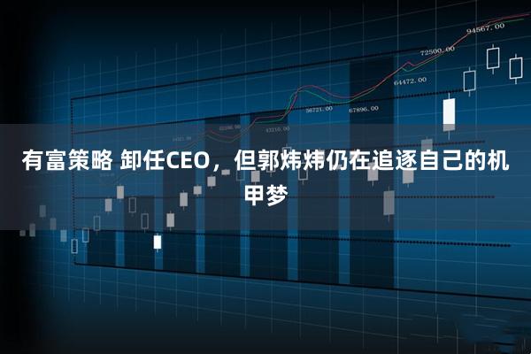 有富策略 卸任CEO,但郭炜炜仍在追逐自己的机甲梦