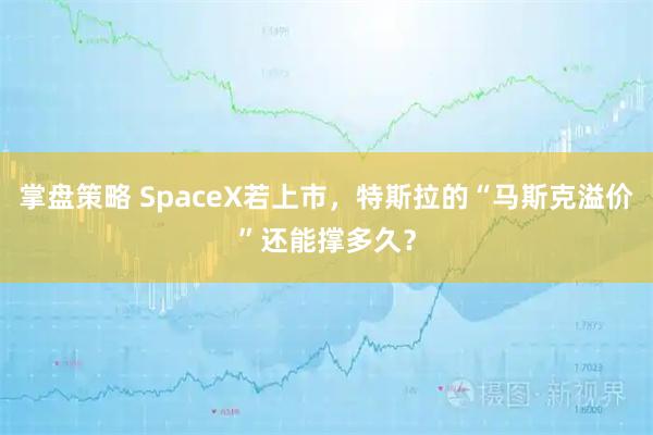 掌盘策略 SpaceX若上市，特斯拉的“马斯克溢价”还能撑多久？